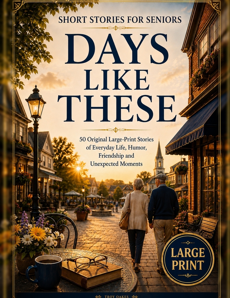 Short Stories for Seniors: Days Like These: 50 Original Large Print Stories of Everyday Life, Humor, Friendship and Unexpected Moments cover