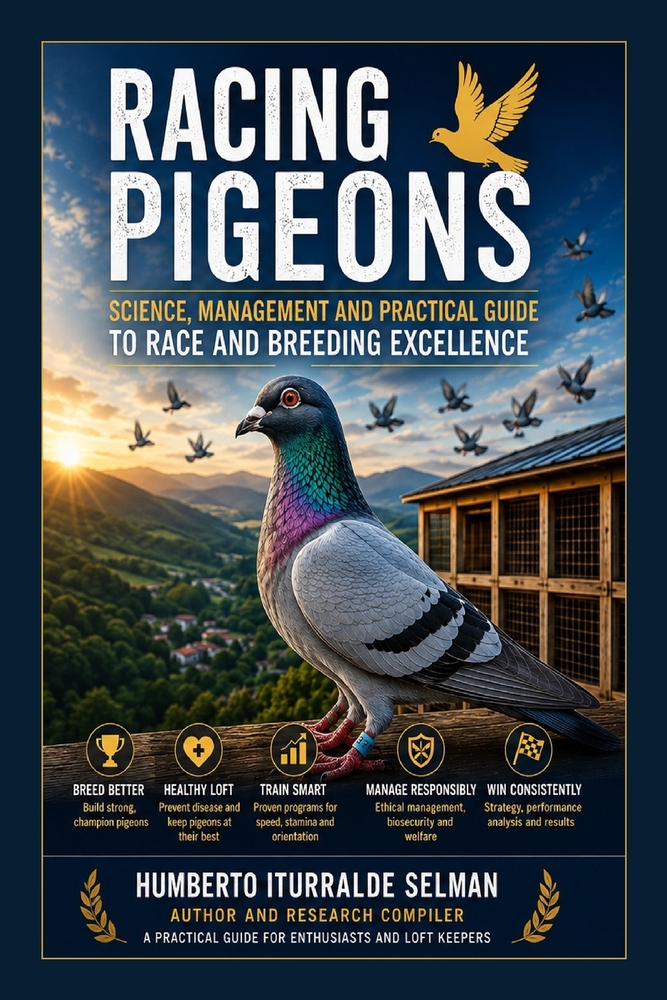 Racing Pigeons: A Practical Guide to Breeding, Loft Management, Health, Training, and Competition cover