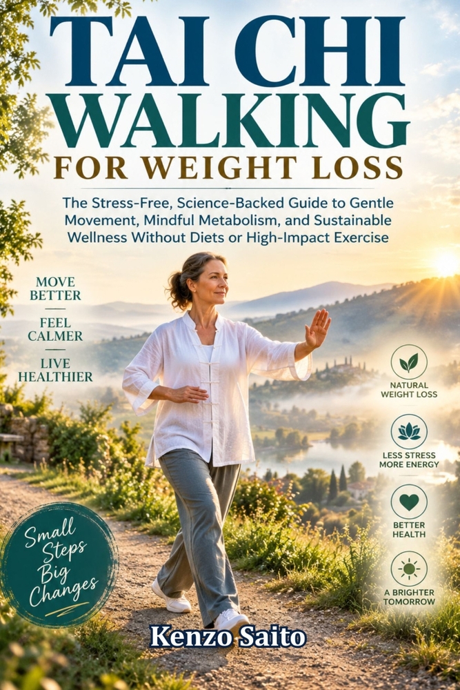 Tai CHI Walking for Weight Loss: The Stress-Free, Science-Backed Guide to Gentle Movement, Mindful Metabolism, and Sustainable Wellness Without Diets cover