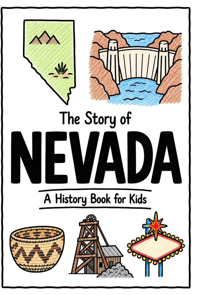 The Story of Nevada - A History Book for Kids: A Fun and Educational Illustrated Nevada History Book for Kids with Fast Facts and Easy Reading for You cover