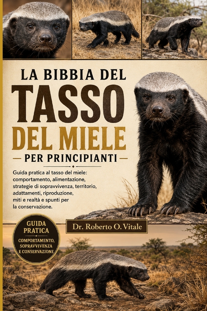 La Bibbia del Tasso del Miele Per Principianti: Guida pratica al tasso del miele: comportamento, alimentazione, strategie di sopravvivenza, territorio cover