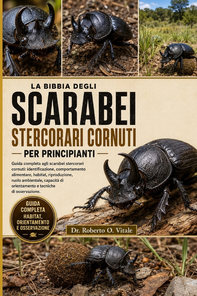 La Bibbia Degli Scarabei Stercorari Cornuti Per Principianti: Guida completa agli scarabei stercorari cornuti: identificazione, comportamento alimenta cover
