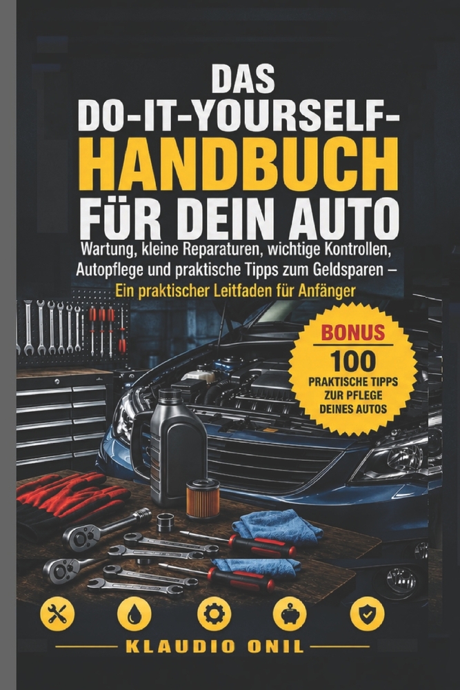 Das Do-It-Yourself-Handbuch Für Dein Auto: Wartung, kleine Reparaturen, wichtige Kontrollen, Autopflege und praktische Tipps zum Geldsparen - Ein prak cover