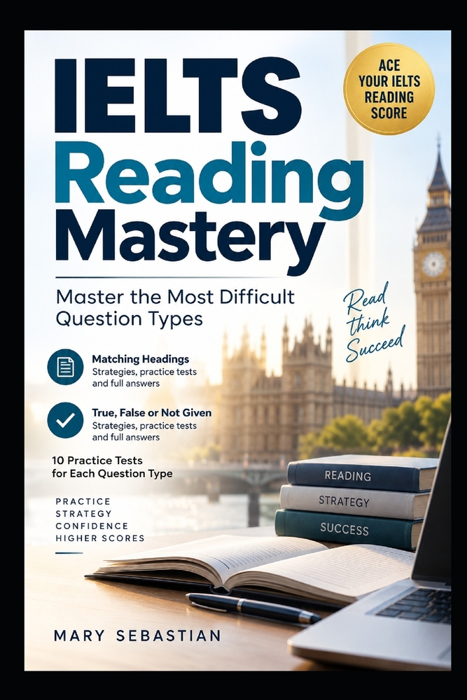 IELTS Reading Mastery: Master the Most Difficult Question Types with Strategies, Practice Tests & Full Answers cover