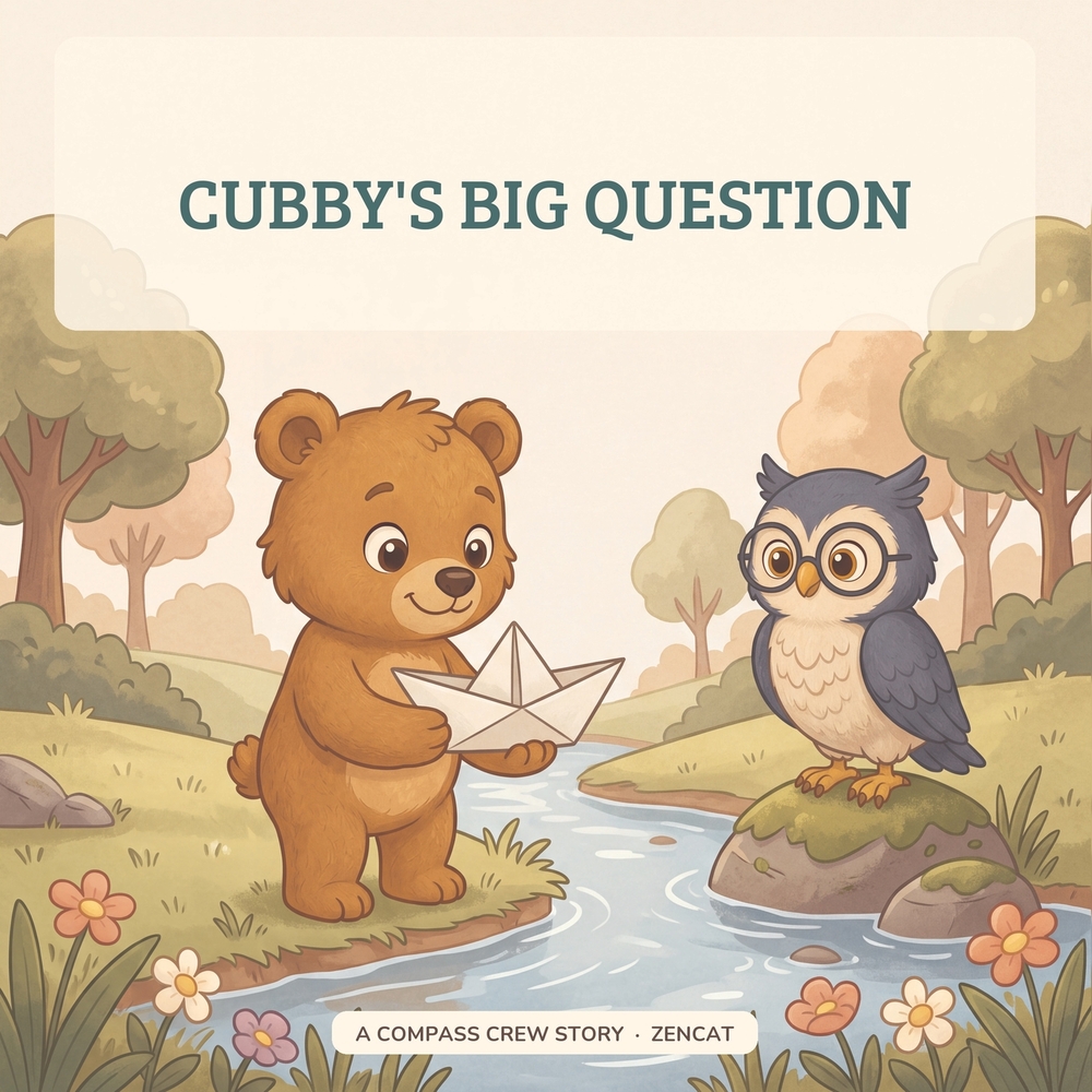 Cubby's Big Question: A Compass Crew Story About Self-Worth And Comparison for Kids Ages 4-8 cover