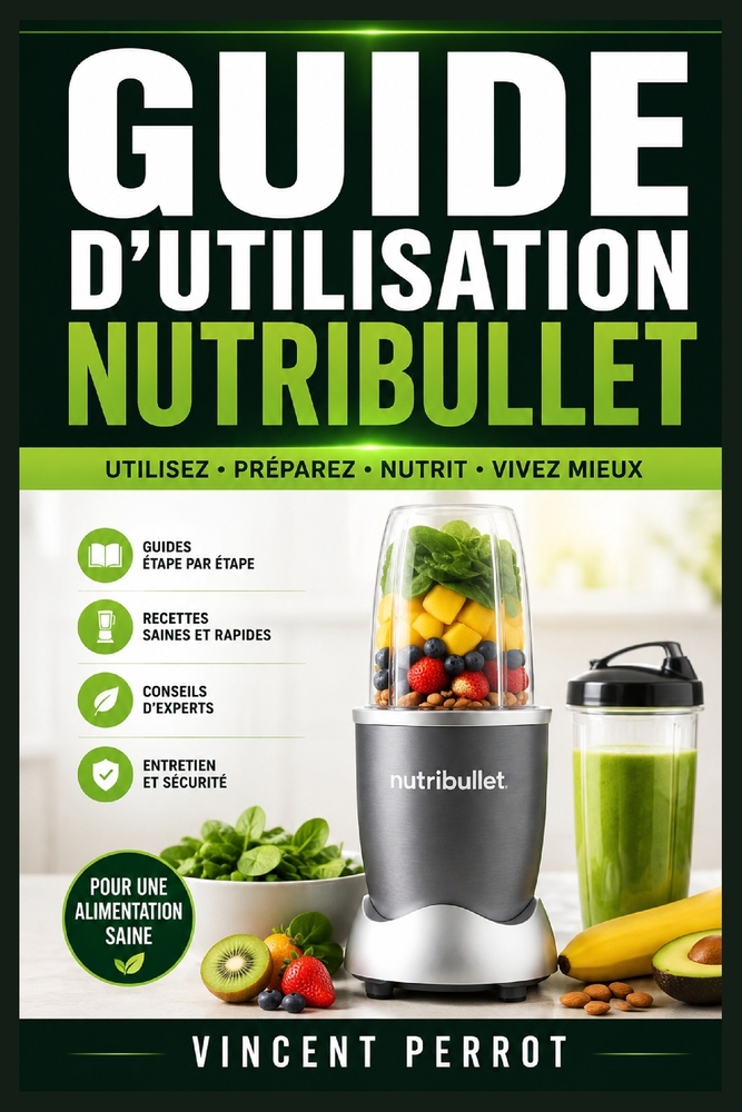 Guide d'utilisation NutriBullet: Boissons crémeuses, recettes rapides, gestes essentiels, soin du moteur et résolution des pannes fréquentes cover