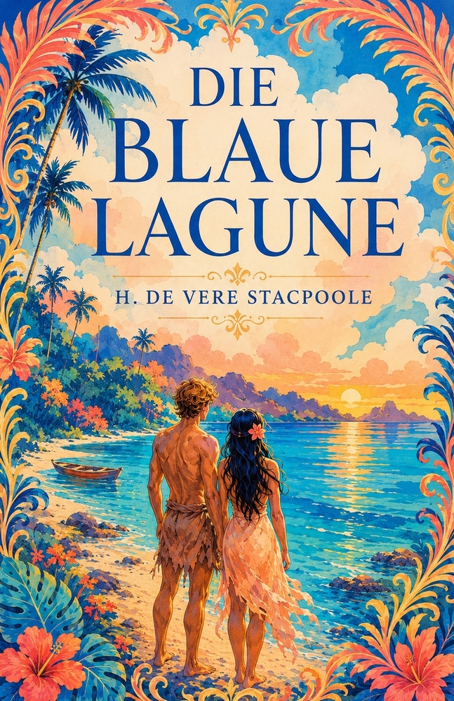 Die Blaue Lagune: Vollständige Neuübersetzung mit Illustrationen, Nachwort und Glossar cover
