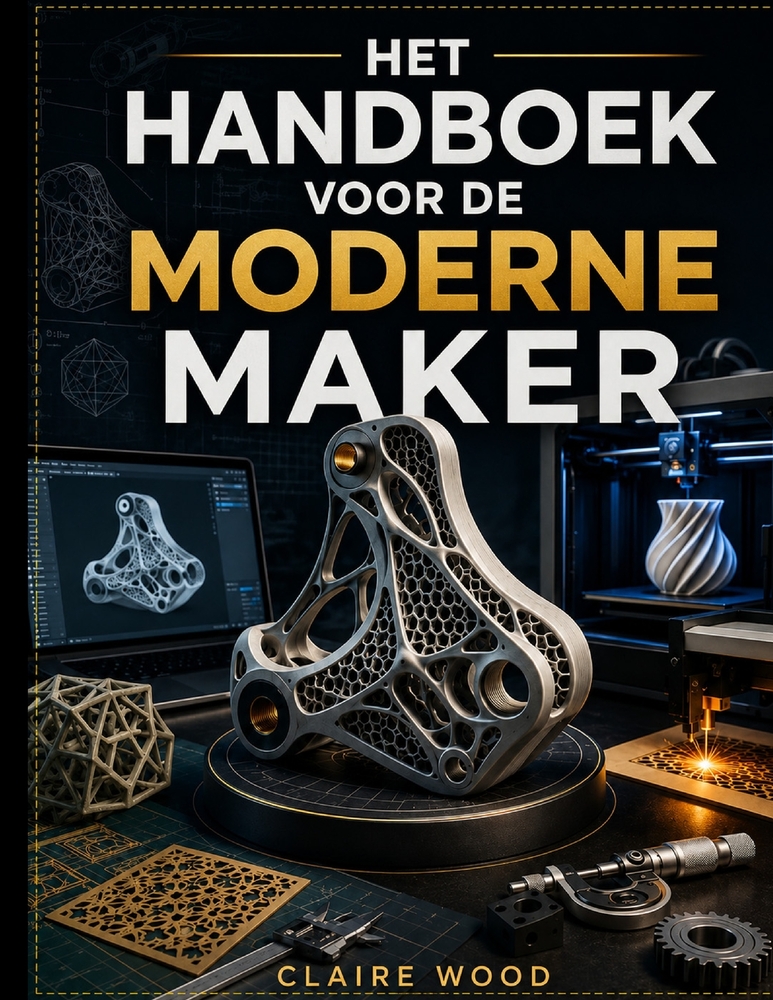 Het Handboek Voor de Moderne Maker: 3d-Printen Met Freecad, Blender, Autodesk Fusion 360, Lightburn En Bambu Lab Uitgelegd cover