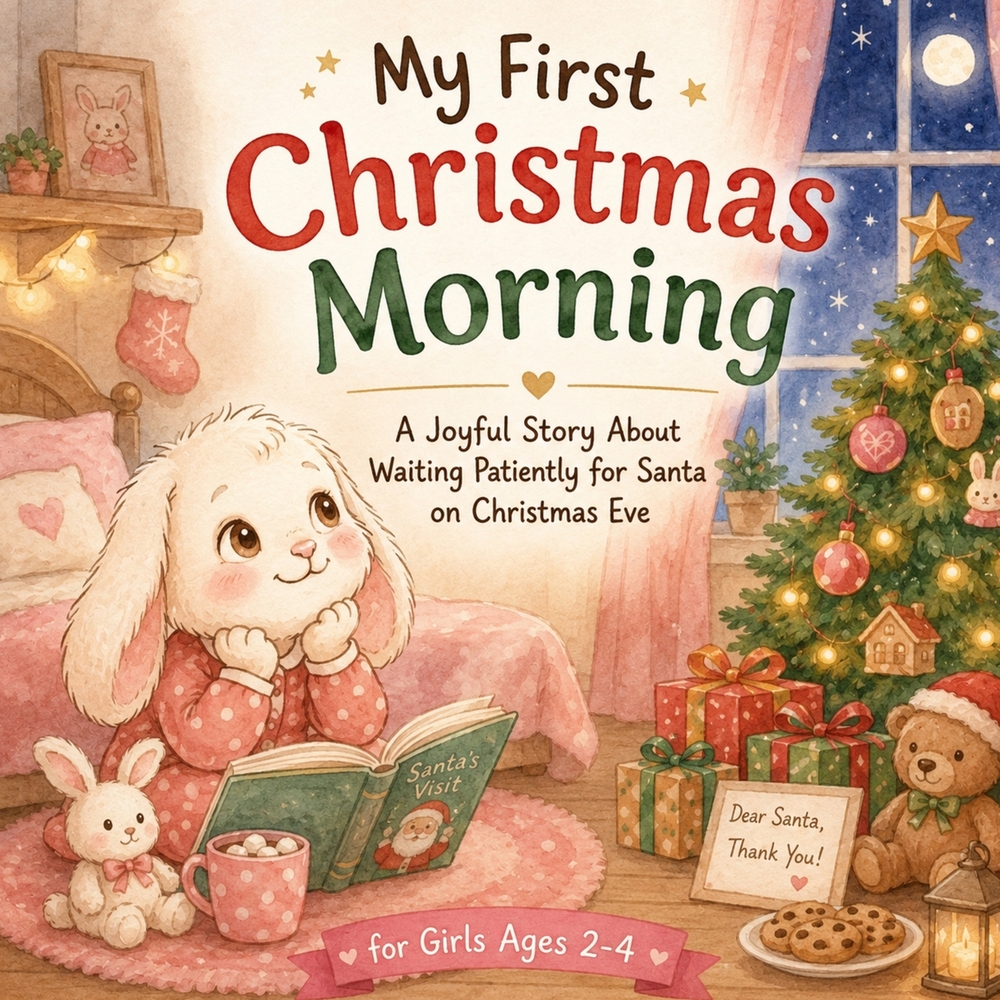 My First Christmas Morning: A Joyful Story About Waiting Patiently for Santa on Christmas Eve, for Girls Ages 2-4 cover