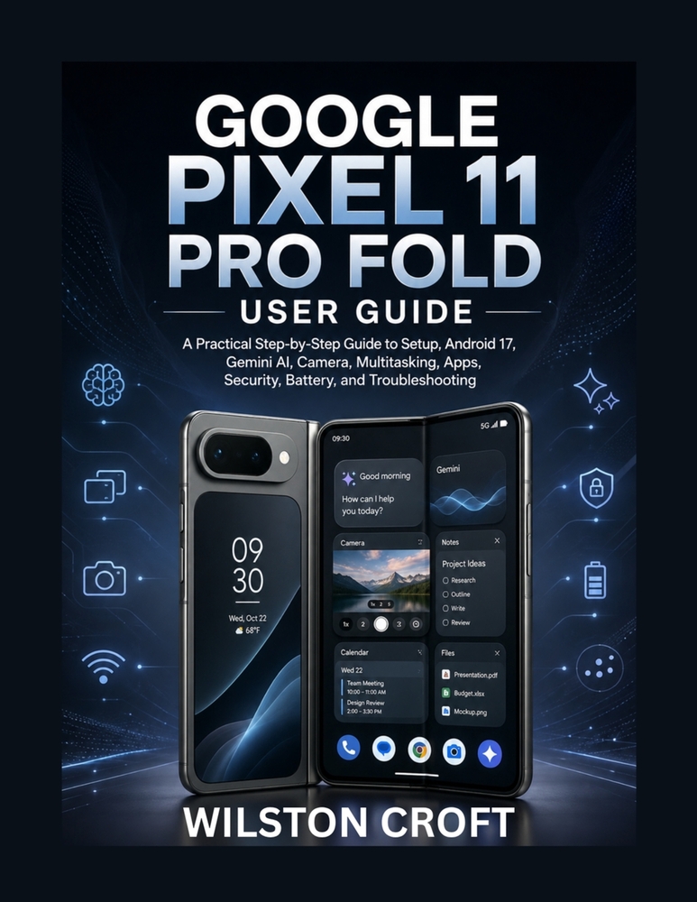 Google Pixel 11 Pro Fold User Guide: A Practical Step-by-Step Guide to Setup, Android 17, Gemini AI, Camera, Multitasking, Apps, Security, Battery, an cover