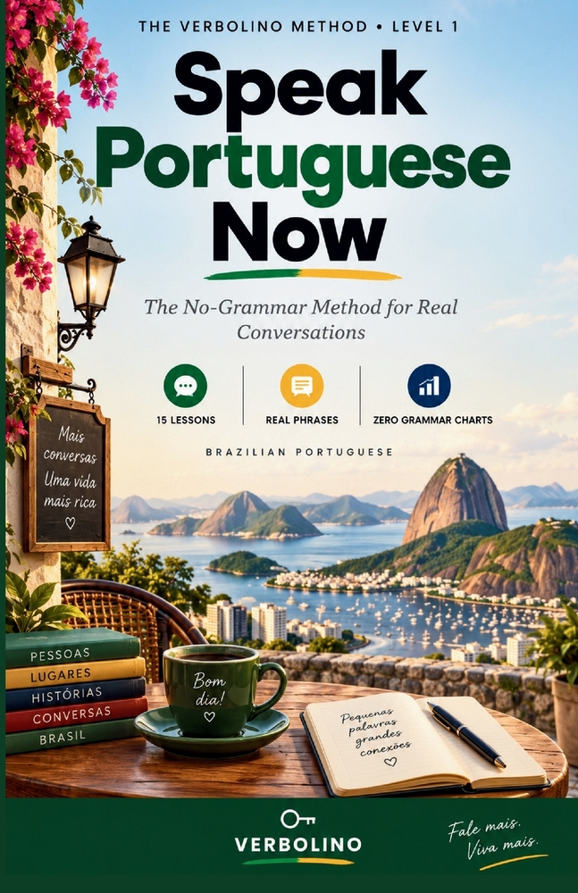 Speak Portuguese Now: The No-Grammar Method for Real Conversations (Brazilian Portuguese) cover