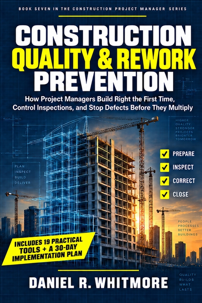 Construction Quality & Rework Prevention: How Project Managers Build Right the First Time, Control Inspections, and Stop Defects Before They Multiply cover