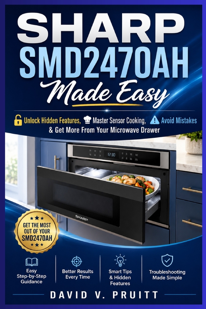 SHARP SMD2470AH Made Easy: Unlock Hidden Features, Master Sensor Cooking, Avoid Mistakes & Get More From Your Microwave Drawer cover