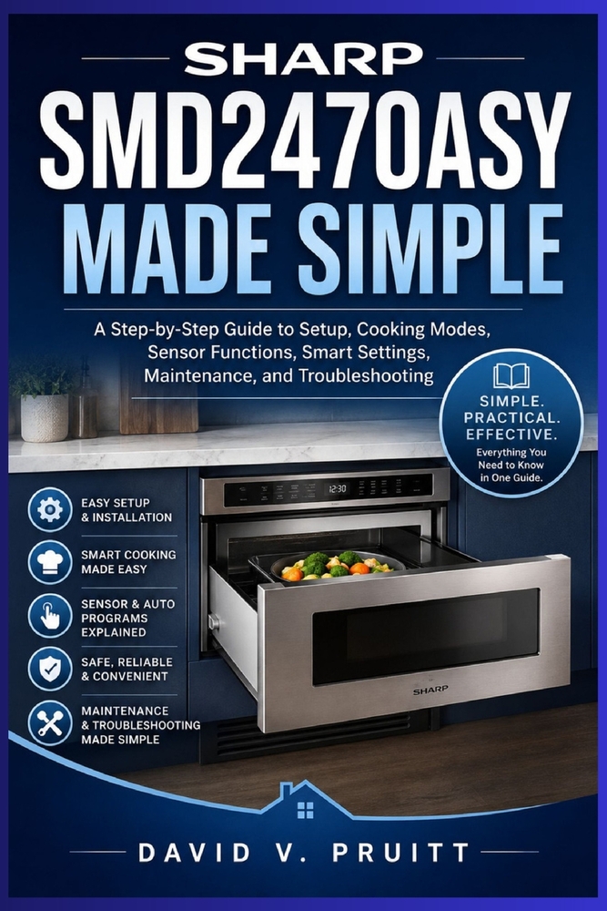 Sharp SMD2470ASY Made Simple: A Step-by-Step Guide to Setup, Cooking Modes, Sensor Functions, Smart Settings, Maintenance, and Troubleshooting cover