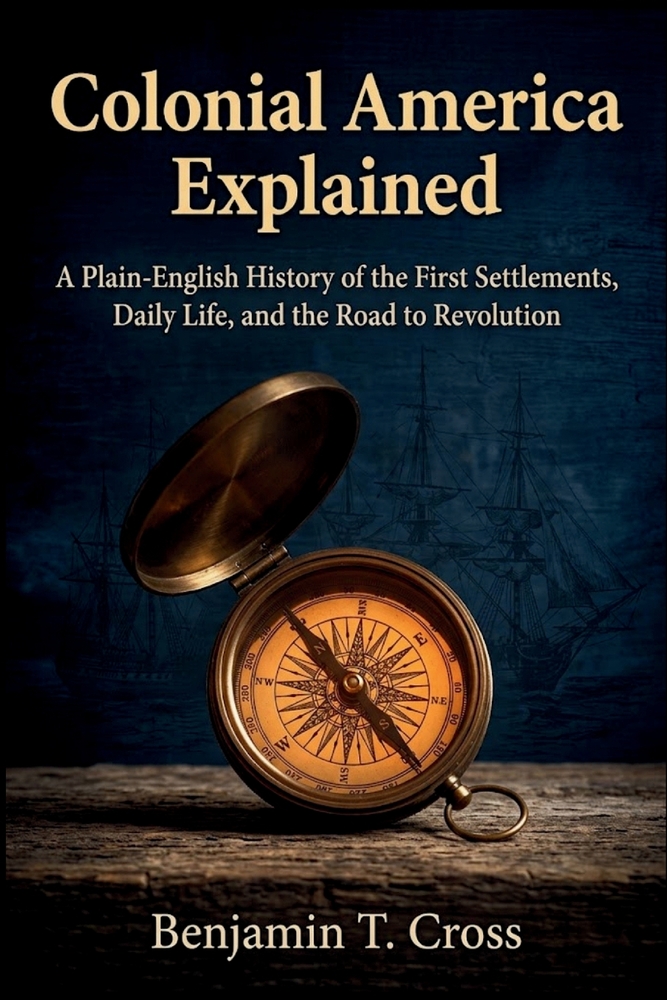 Colonial America Explained: A Plain-English History of the First Settlements, Daily Life, and the Road to Revolution cover