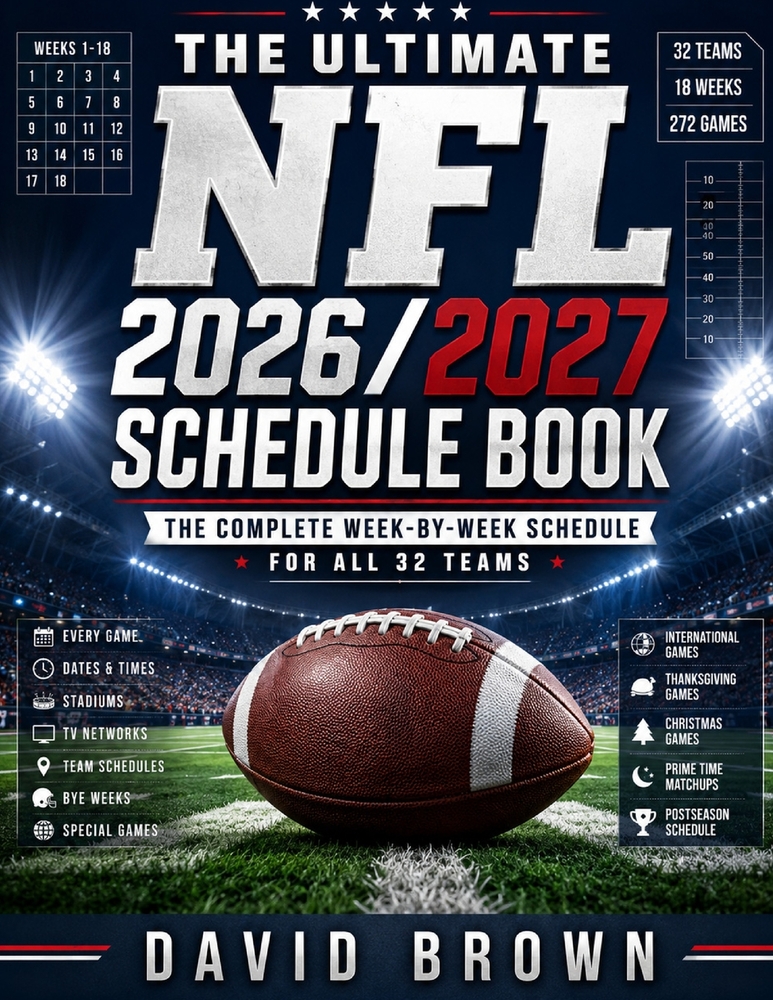 NFL 2026/2027 schedule book: The complete guide for all 32 teams fixtures throughout the new season cover