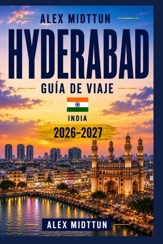 Hyderabad Guía de viaje 2026-2027: Explora Charminar, el Fuerte de Golconda, el biryani hyderabadi, bazares históricos, patrimonio de la era mogol, vi cover