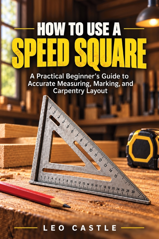 How to use a Speed Square: A Practical Beginner's Guide to Accurate Measuring, Marking, and Carpentry Layout cover