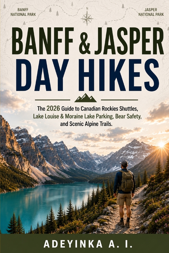 Banff & Jasper Day Hikes: The 2026 Guide to Canadian Rockies Shuttles, Lake Louise & Moraine Lake Parking, Bear Safety, and Scenic Alpine Trails cover