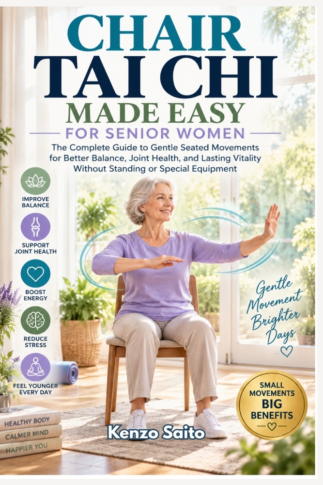 Chair Tai CHI Made Easy for Senior Women: The Complete Guide to Gentle Seated Movements for Better Balance, Joint Health, and Lasting Vitality Without cover