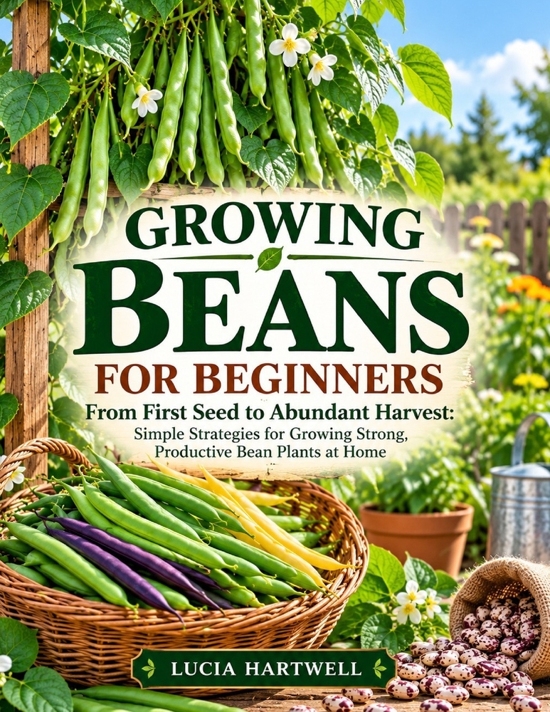 Growing Beans For Beginners: From First Seed to Abundant Harvest: Simple Strategies for Growing Strong, Productive Bean Plants at Home cover