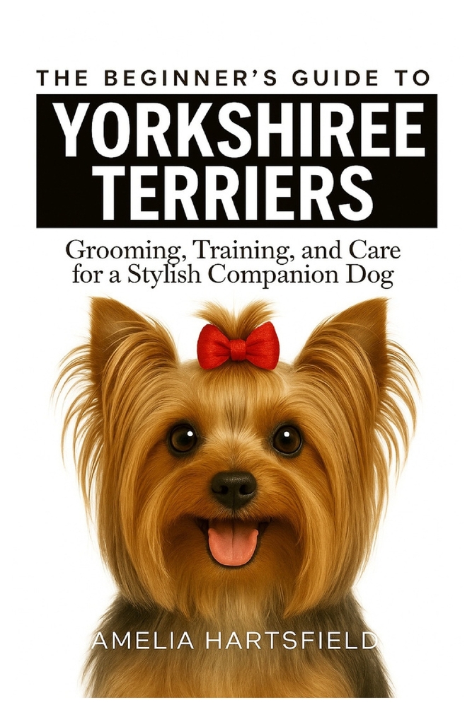 The Beginner's Guide to Yorkshire Terriers: Grooming, Training, and Care for a Stylish Companion Dog cover