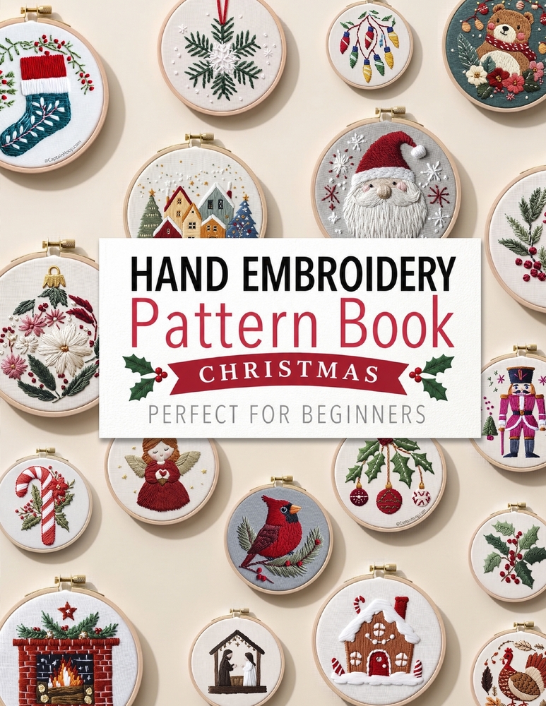 Hand Embroidery Pattern Book: Flowers Patterns for Beginners cover