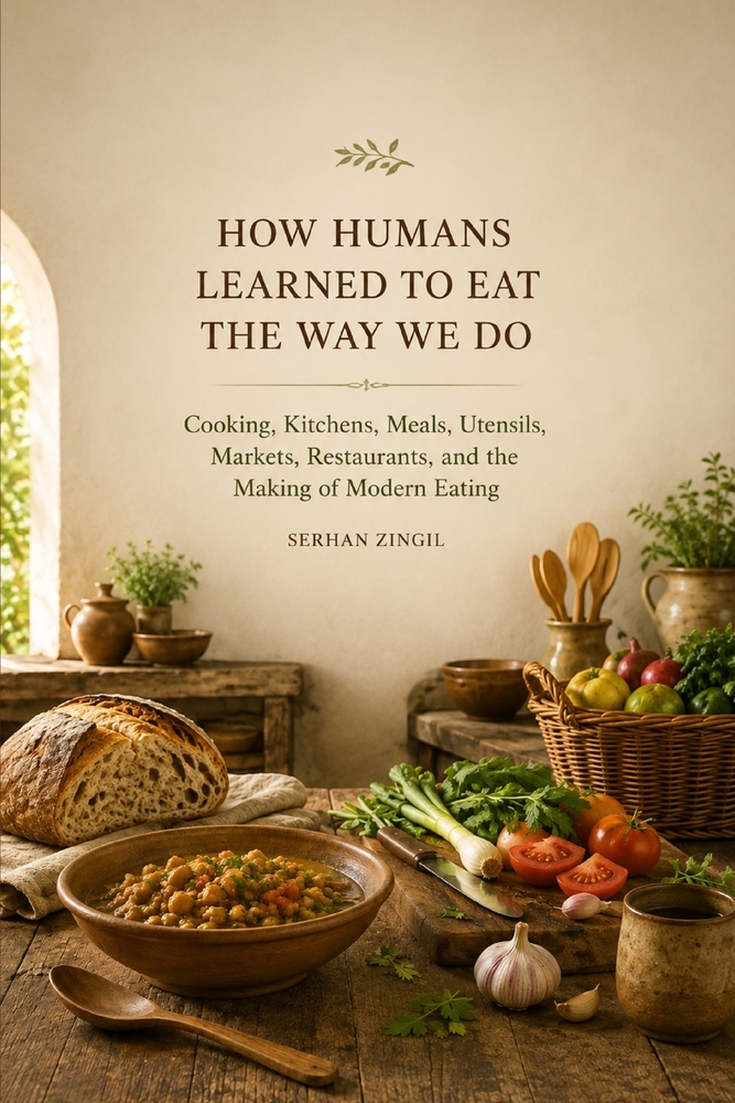 How Humans Learned to Eat the Way We Do: Cooking, Kitchens, Meals, Utensils, Markets, Restaurants, and the Making of Modern Eating cover
