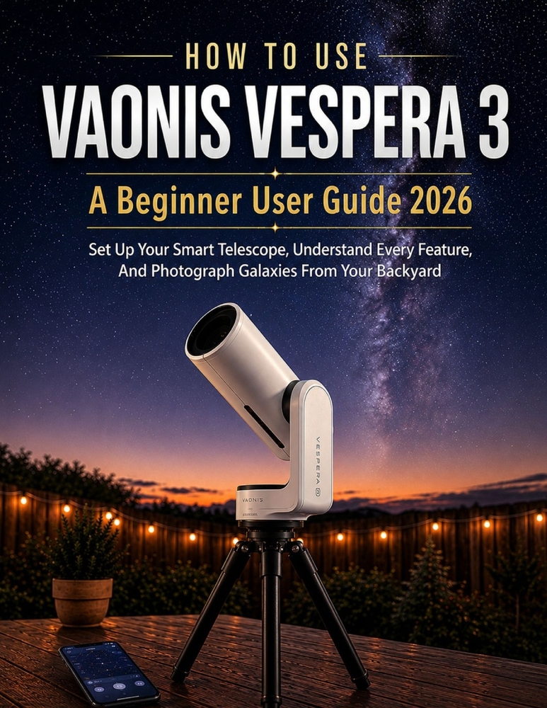 How To Use Vaonis Vespera 3: A Beginner User Guide 2026: Set Up Your Smart Telescope, Understand Every Feature, And Photograph Galaxies From Your Back cover