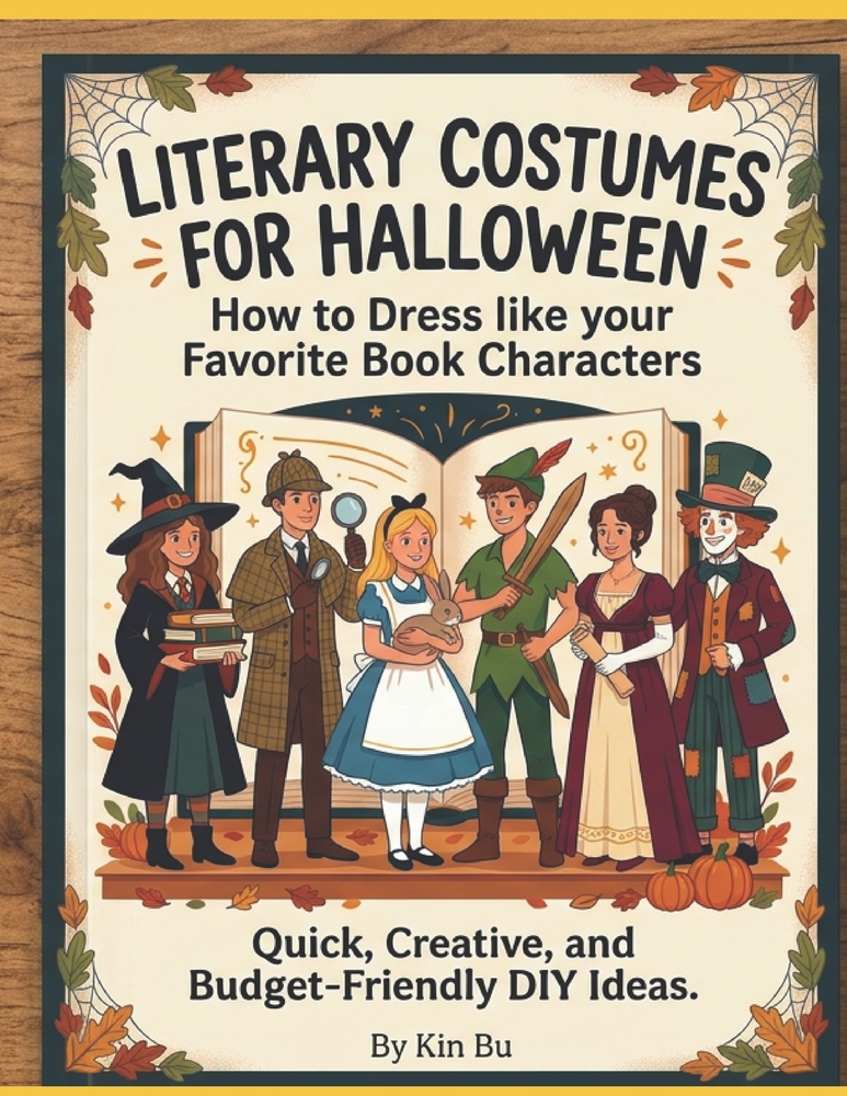 Literary Costumes for Halloween: How to Dress like your Favorite Book characters: Quick, creative, and Budget-Friendly DIY Ideas. cover