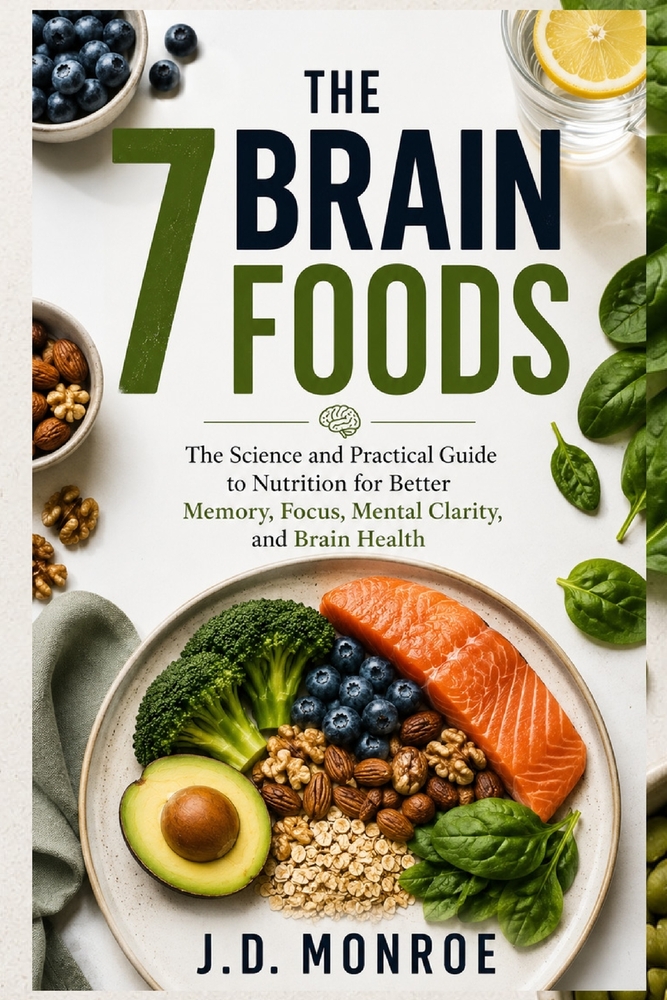 The 7 Brain Foods: The Science and Practical Guide to Nutrition for Better Memory, Focus, Mental Clarity, and Brain Health cover