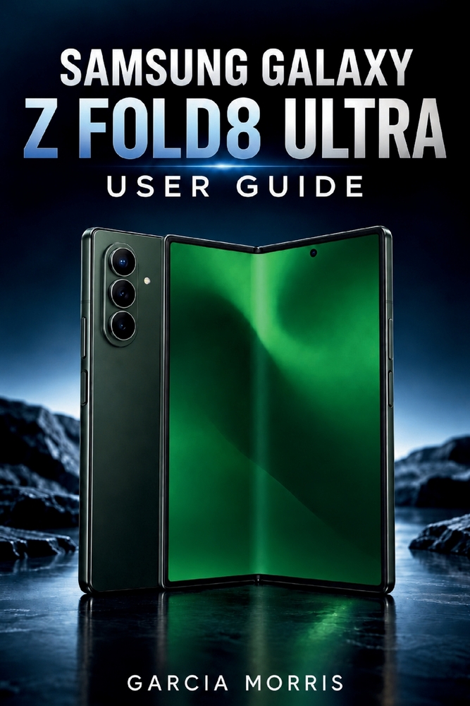 Samsung Galaxy Z Fold8 Ultra User Guide: Setup Essentials Smart Features Productivity Tools Camera Controls Privacy Protection Battery Care and Everyd cover