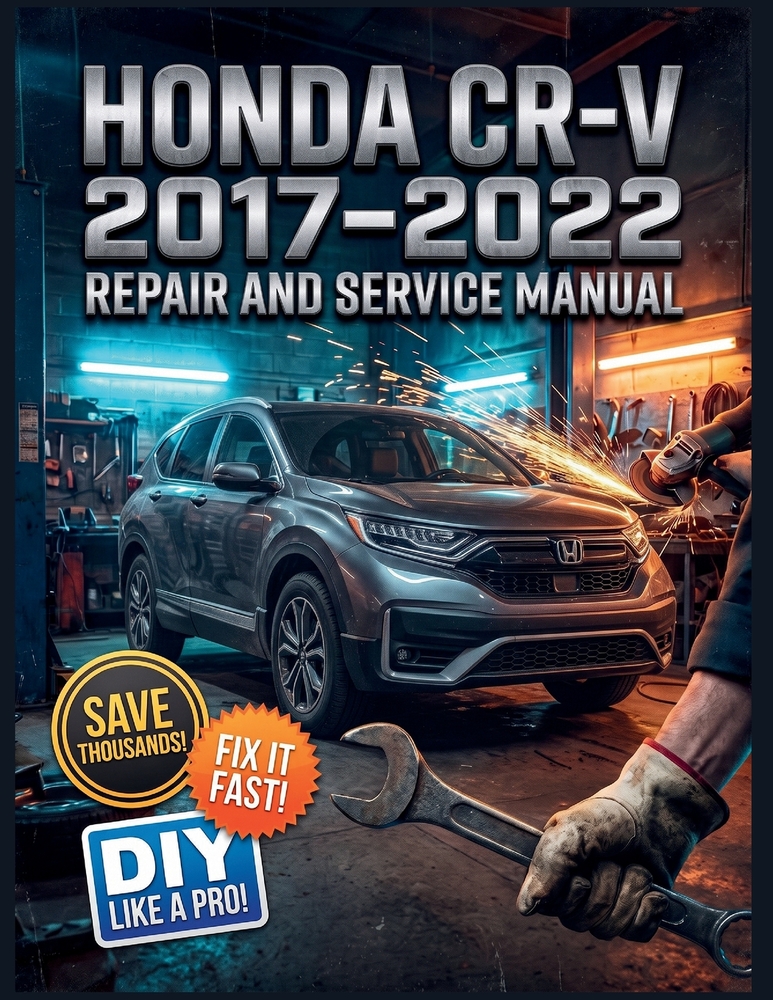 Honda Cr-V 2017-2022 Repair and Service Manual: The Complete Illustrated Step-by-Step Guide to Dealership-Level Diagnostics, Routine Maintenance, and cover