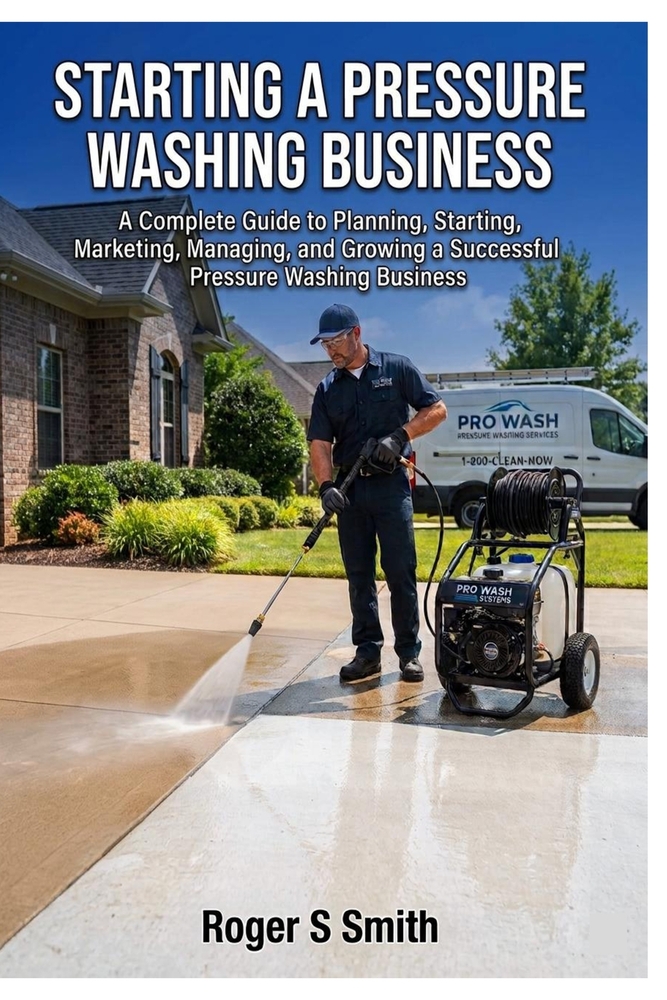 Starting a Pressure Washing Business: A Complete Guide to Planning, Starting, Marketing, Managing, and Growing a Successful Pressure Washing Business cover