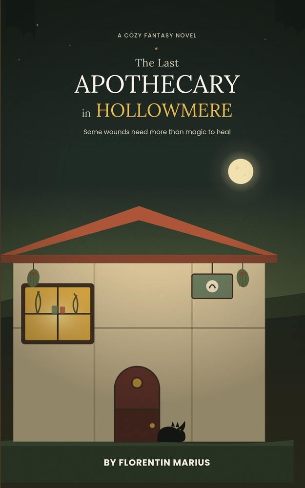 The Last Apothecary in Hollowmere: A Cozy Fantasy Romance of Healing, Found Family, and Second Chances cover