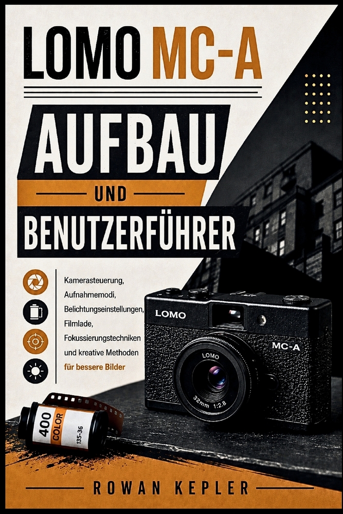 Lomo MC-A Aufbau Und Benutzerführer: Kamerasteuerung, Aufnahmemodi, Belichtungseinstellungen, Filmlade, Fokussierungstechniken und kreative Methoden f cover