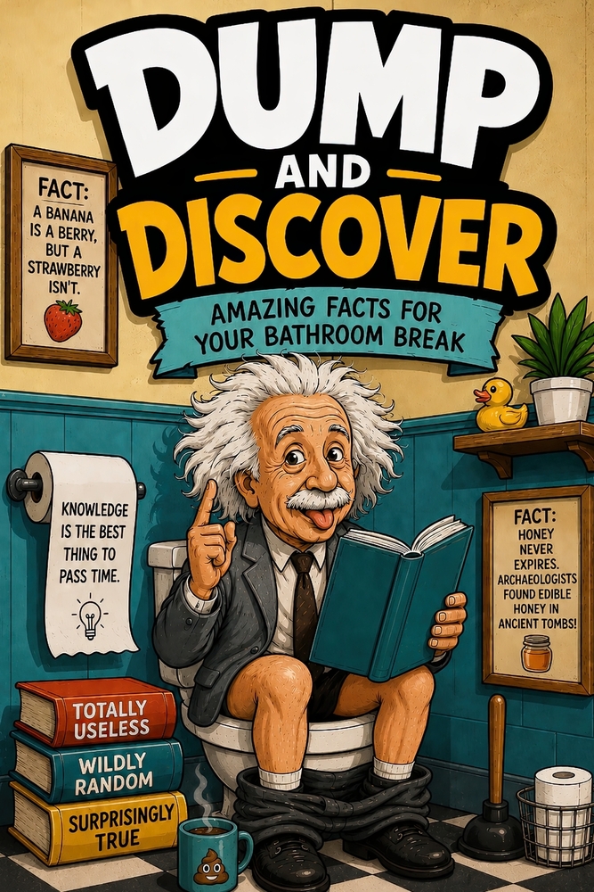 Stocking Stuffers For Men: Dump and Discover 300 Mind-Blowing Facts & Useless Trivia Funny Bathroom Reader & Gag Gifts for Adults. cover