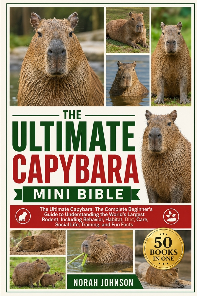 The Ultimate Capybara Mini Bible: The Ultimate Capybara: The Complete Beginner's Guide to Understanding the World's Largest Rodent, Including Behavior cover