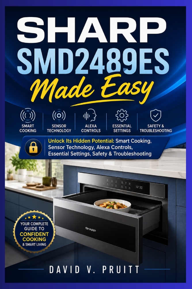 SHARP SMD2489ES Made Easy: Unlock Its Hidden Potential: Smart Cooking, Sensor Technology, Alexa Controls, Essential Settings, Safety & Troubleshooting cover
