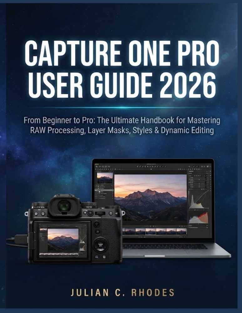 Capture One Pro User Guide 2026: From Beginner to Pro: The Ultimate Handbook for Mastering RAW Processing, Layer Masks, Styles & Dynamic Editing cover