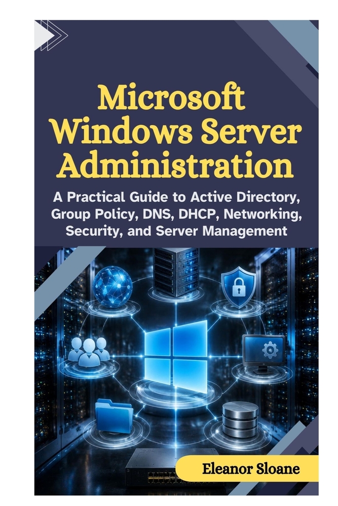 Microsoft Windows Server Administration: A Practical Guide to Active Directory, Group Policy, DNS, DHCP, Networking, Security, and Server Management cover