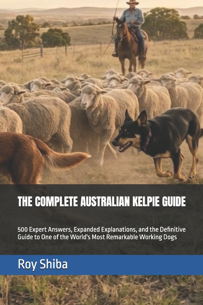The Complete Australian Kelpie Guide: 500 Expert Answers, Expanded Explanations, and the Definitive Guide to One of the World's Most Remarkable Workin cover