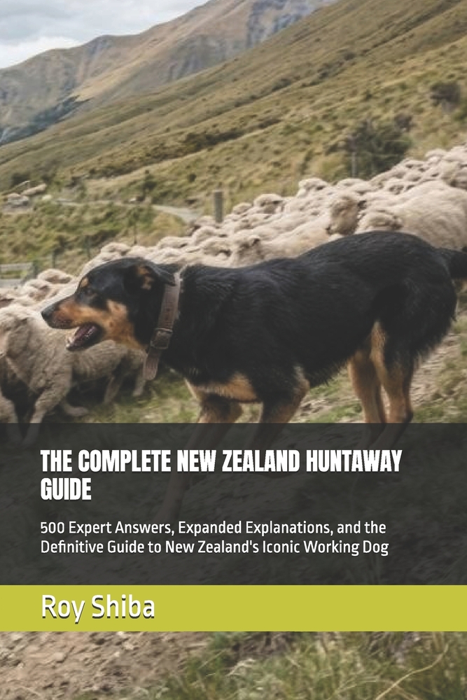 The Complete New Zealand Huntaway Guide: 500 Expert Answers, Expanded Explanations, and the Definitive Guide to New Zealand's Iconic Working Dog cover