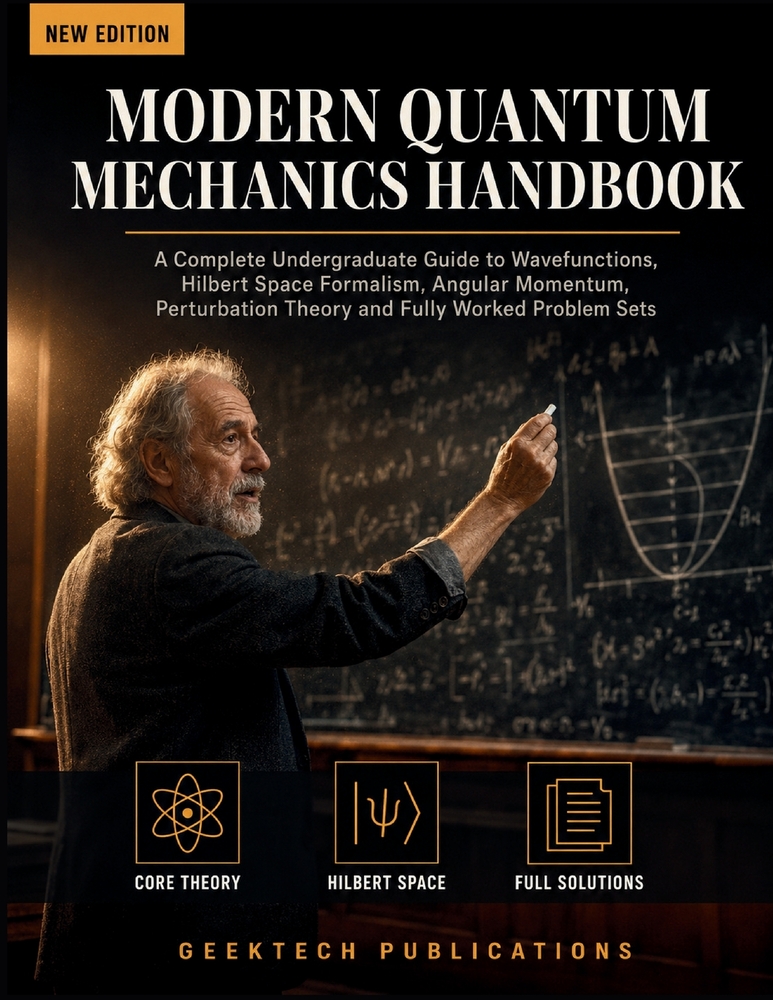 Modern Quantum Mechanics Handbook: A Complete Undergraduate Guide to Wavefunctions, Hilbert Space Formalism, Angular Momentum, Perturbation Theory and cover
