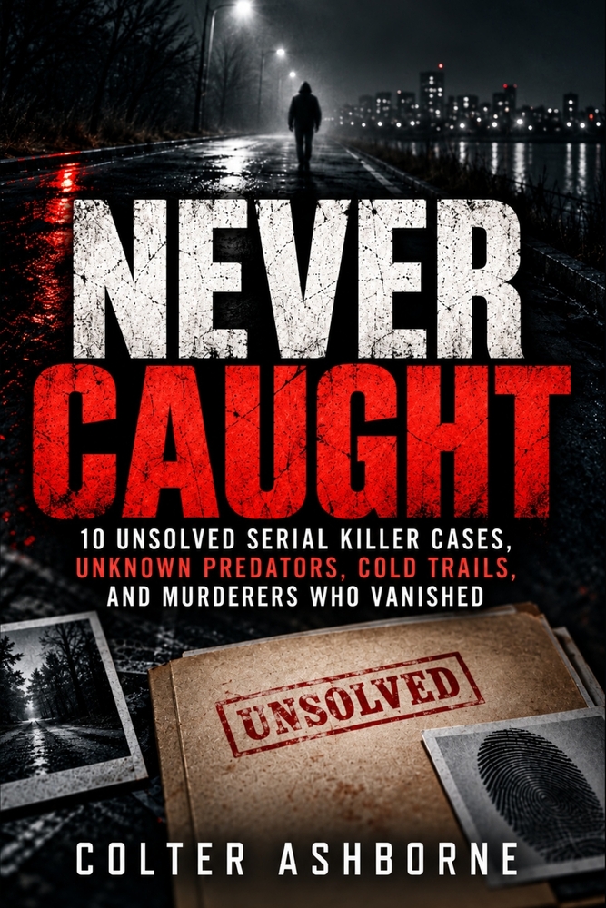 Never Caught: 10 Unsolved Serial Killer Cases, Unknown Predators, Cold Trails, and Murderers Who Vanished cover