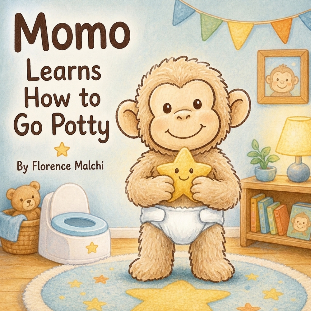 Momo Learns How to Go Potty: A Cute Toilet Training Story for Toddlers with Fun Steps and a Potty Chart cover