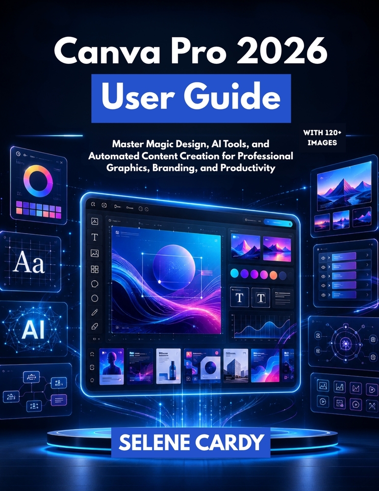 Canva Pro 2026 User Guide: Master Magic Design, AI Tools, and Automated Content Creation for Professional Graphics, Branding, and Productivity cover