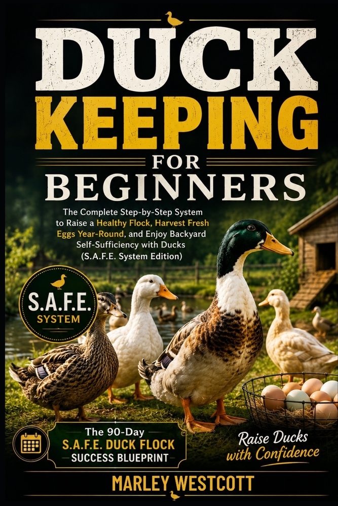 Duck Keeping for Beginners: The Complete Step-by-Step System to Raise a Healthy Flock, Harvest Fresh Eggs Year-Round, and Enjoy Backyard Self-Sufficie cover