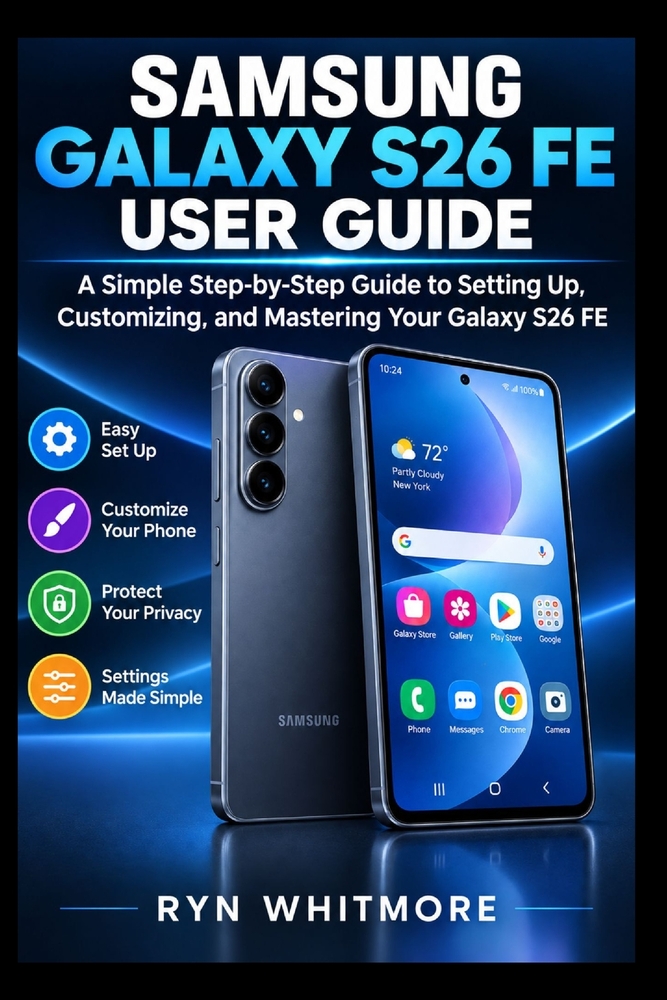 Samsung Galaxy S26 Fe User Manual: A Simple Step-by-Step Blueprint to Setting Up, Customizing, and Mastering Your Galaxy S26 FE cover
