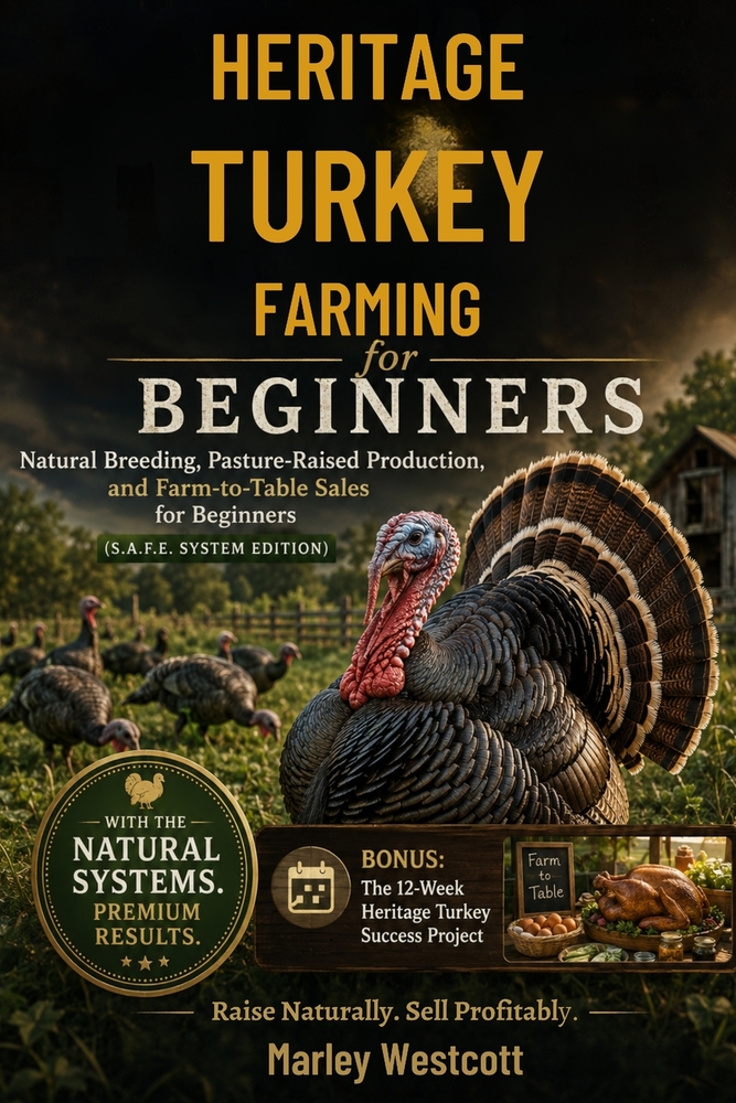 Heritage Turkey Farming for Beginners: Natural Breeding, Pasture-Raised Production, and Farm-to-Table Sales for Beginners (S.A.F.E. System Edition) cover
